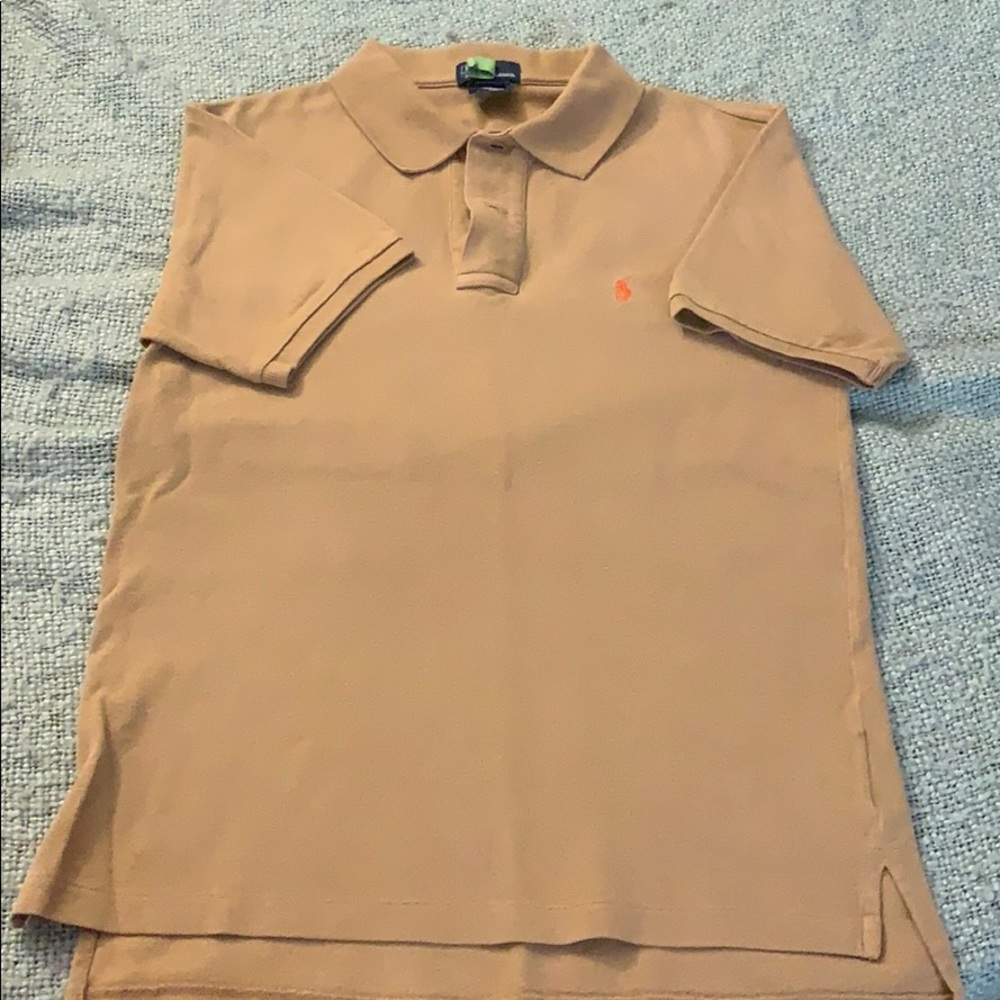 Polo brand tan short sleeve